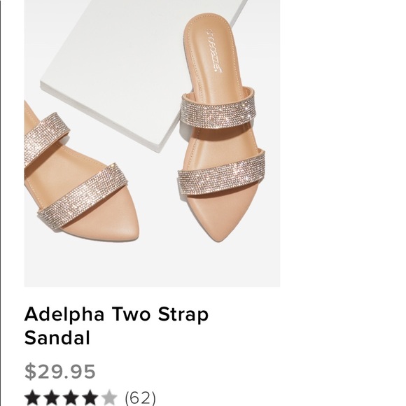 SZ 8.5 BRAND NEW SANDLES WITH CRYSTAL - Picture 13 of 13